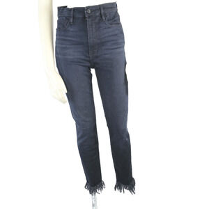 FRAME Denim Black All High Rise Skinny Stretch Jeans Women's Size 28